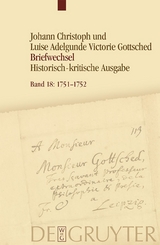 Johann Christoph Gottsched: Johann Christoph und Luise Adelgunde... / November 1751 − April 1752 - 