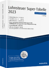 Lohnsteuer-Supertabelle 2023 inkl. Onlinezugang