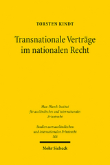 Transnationale Verträge im nationalen Recht - Torsten Kindt