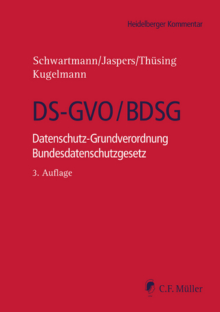 DS-GVO/BDSG - Michael Atzert; Kristin Benedikt; Antonia Buchmann …