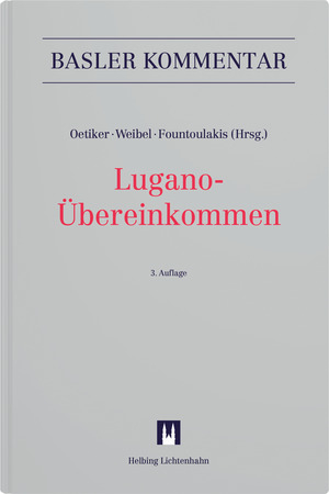 Lugano-Übereinkommen - Thierry Augsburger, Bernhard Berger, Julia Crifasi-Käser, Roberto Dallafior, Daniele Favalli, Christiana Fountoulakis, Myriam Gehri, Thomas Gelzer, Andreas Güngerich, Dieter A. Hofmann, Lukas Holzer, Oliver M. Kunz, Matthias Lerch, Ramon Mabillard, Daniel Marugg, Aline Mata, Christian Oetiker, Patrick Rohn, Thomas Rohner, Rolf Schuler, Benjamin Schumacher, Mladen Stojiljkovic, Thomas Weibel