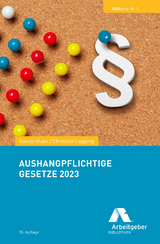 Aushangpflichtige Gesetze 2023 - 