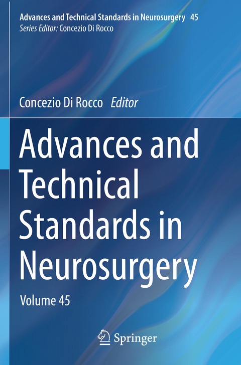 Advances and Technical Standards in Neurosurgery - 