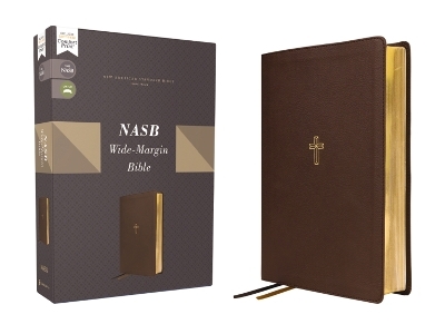 NASB, Wide Margin Bible, Leathersoft, Brown, Red Letter, 1995 Text, Comfort Print -  Zondervan