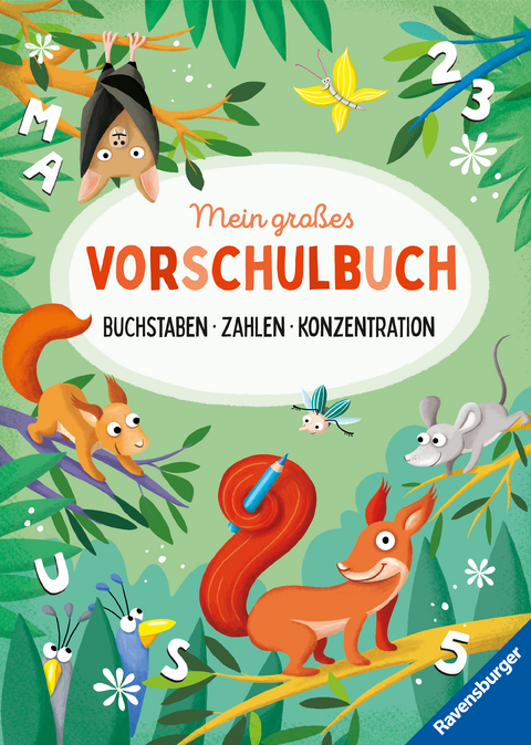 Mein großes Vorschulbuch: Buchstaben Zahlen Konzentration - Kirstin Jebautzke