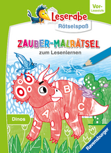 Leserabe Rätselspaß Zauber-Malrätsel zum Lesenlernen: Dinos (Vor-Lesestufe) - Melinda Ronto