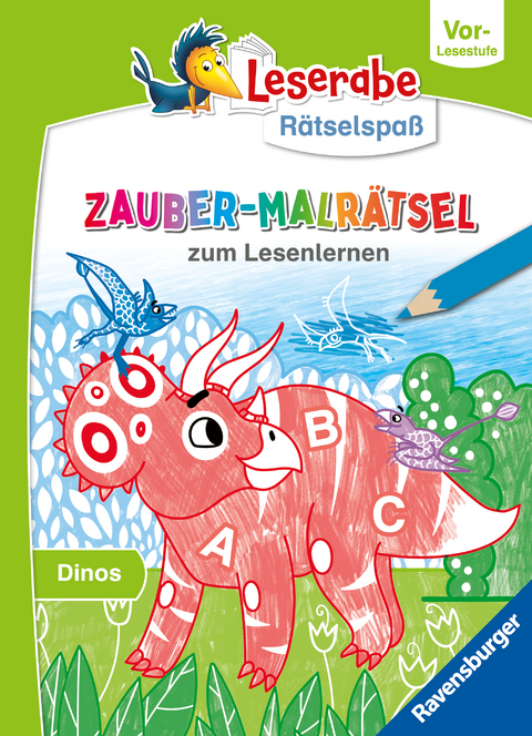 Leserabe Rätselspaß Zauber-Malrätsel zum Lesenlernen: Dinos (Vor-Lesestufe) - Melinda Ronto