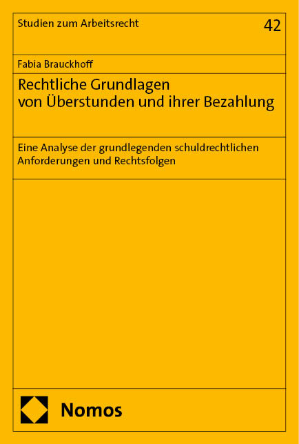 Rechtliche Grundlagen von Überstunden und ihrer Bezahlung - Fabia Brauckhoff