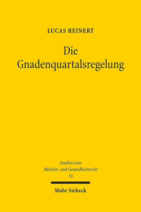 Die Gnadenquartalsregelung - Lucas Reinert