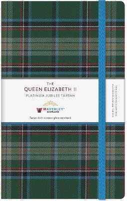 The Queen Elizabeth II Platinum Jubilee Tartan Cloth Large Notebook