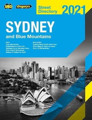 Sydney & Blue Mountains Street Directory 2021 57th ed -  UBD Gregory's