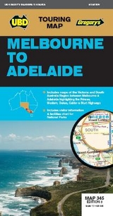 Melbourne to Adelaide Map 345 3rd ed - UBD Gregory's