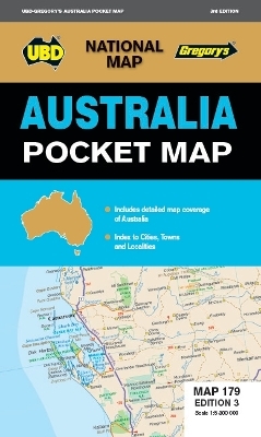 Australia Pocket Map 179 3rd ed -  UBD Gregory's