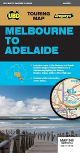 Melbourne to Adelaide Map 345 4th ed - UBD Gregory's