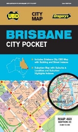 Brisbane City Pocket Map 460 23rd ed - UBD Gregory's