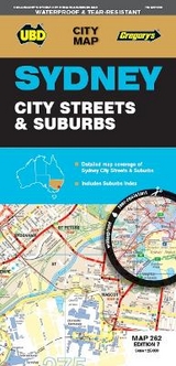 Sydney City Streets & Suburbs Map 262 7th ed (waterproof) - UBD Gregory's