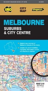 Melbourne Suburbs & City Centre Map 318 8th ed - UBD Gregory's