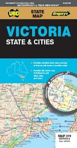 Victoria State & Cities Map 319 8th ed (waterproof) - UBD Gregory's