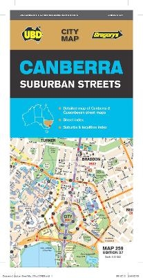 Canberra Suburban Streets Map 259 37th ed -  UBD Gregory's