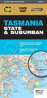 Tasmania State & Suburban Map 770 27th ed - UBD Gregory's