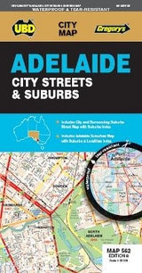 Adelaide City Streets & Suburbs  Map 562 8th ed (waterproof) - UBD Gregory's