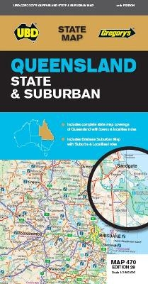 Queensland State & Suburban Map 470 28th ed -  UBD Gregory's