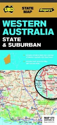 Western Australia State & Suburban Map 670 15th ed -  UBD Gregory's