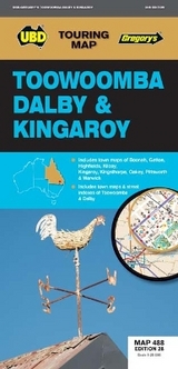 Toowoomba Dalby & Kingaroy Map 488 28th ed - UBD Gregory's