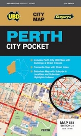 Perth City Pocket Map 661 21st ed - UBD Gregory's