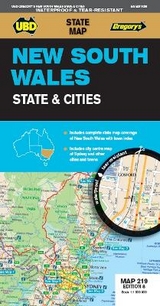 New South Wales State & Cities Map 219 8th ed (waterproof) - UBD Gregory's