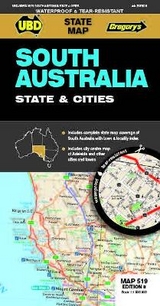 South Australia State & Cities Map 519 8th ed (waterproof) - UBD Gregory's