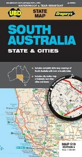 South Australia State & Cities Map 519 9th ed waterproof - UBD Gregory's