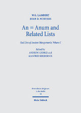 An = Anum and Related Lists - W.G. Lambert, Ryan D. Winters