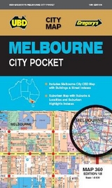 Melbourne City Pocket Map 360 18th ed - UBD Gregory's