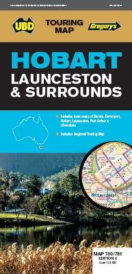 Hobart Launceston & Surrounds Map 780/781 4th ed -  UBD Gregory's