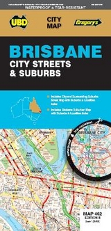 Brisbane City Streets & Suburbs Map 462 8th ed (waterproof) - UBD Gregory's