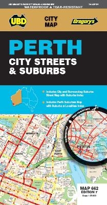 Perth City Streets & Suburbs Map 662 7th ed (waterproof) -  UBD Gregory's