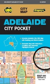 Adelaide City Pocket Map 560 13th ed - UBD Gregory's