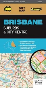 Brisbane Suburbs & City Centre Map 418 9th ed - UBD Gregory's