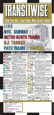 Streetwise Map New York Transitwise - Laminated City Center Street Map of New York Transitwise