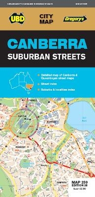 Canberra Suburban Streets Map 259 38th ed -  UBD Gregory's