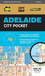 Adelaide City Pocket Map 560 14th ed - UBD Gregory's