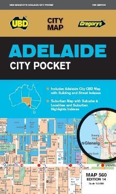 Adelaide City Pocket Map 560 14th ed -  UBD Gregory's