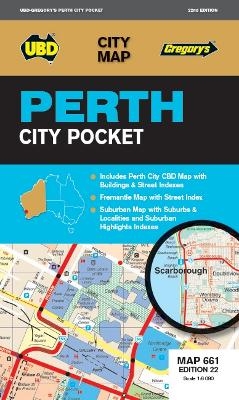 Perth City Pocket Map 661 22nd ed -  UBD Gregory's