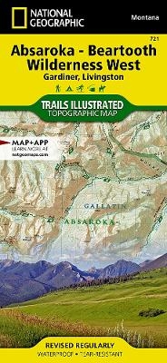 Absaroka-beartooth Wilderness West [gardiner, Livingston] - National Geographic Maps