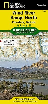 Wind River Range North Map [pinedale, Dubois] - National Geographic Maps