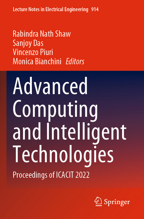 Advanced Computing and Intelligent Technologies - 