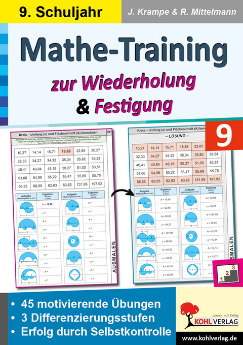 Mathe-Training Klasse 9 - Jörg Krampe, Rolf Mittelmann