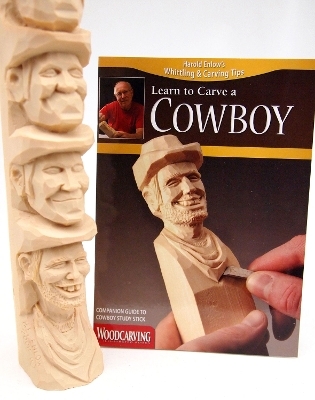 Carve a Cowboy Study Stick Kit - Harold Enlow