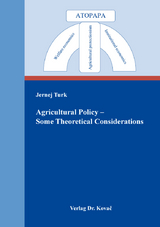 Agricultural Policy – Some Theoretical Considerations - Jernej Turk